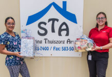 ARUBA BANK CU DONACION NA NOS GRANDINAN