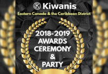 KIWANIS CLUB OF ARUBA A RICIBI RECONOCIMENTO PA AÑA KIWANISTICO 2018-2019