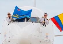 AEROPUERTO DI ARUBA TA CELEBRA RUTA NOBO DI WINGO