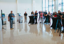 AEROPUERTO DI ARUBA ANTICIPANDO APERTURA DI E TERMINAL NOBO DI CHECK-IN PA MERCA